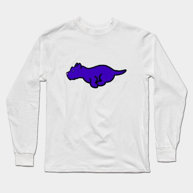 Running Dog Long Sleeve T-Shirt by KBMorgan